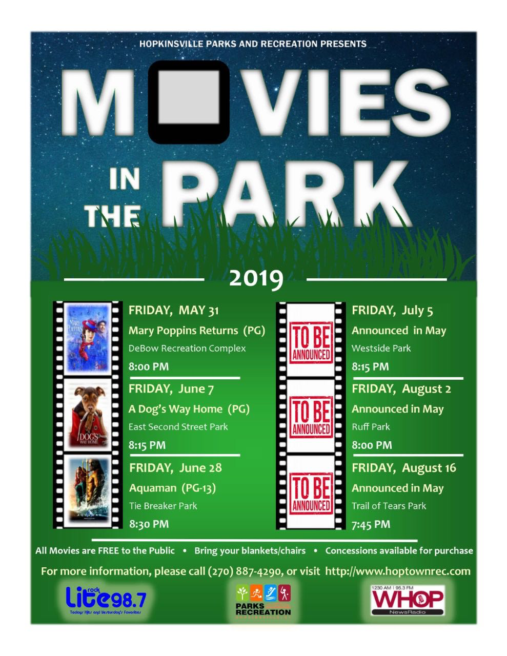 Movies In The Park Mary Poppins Returns